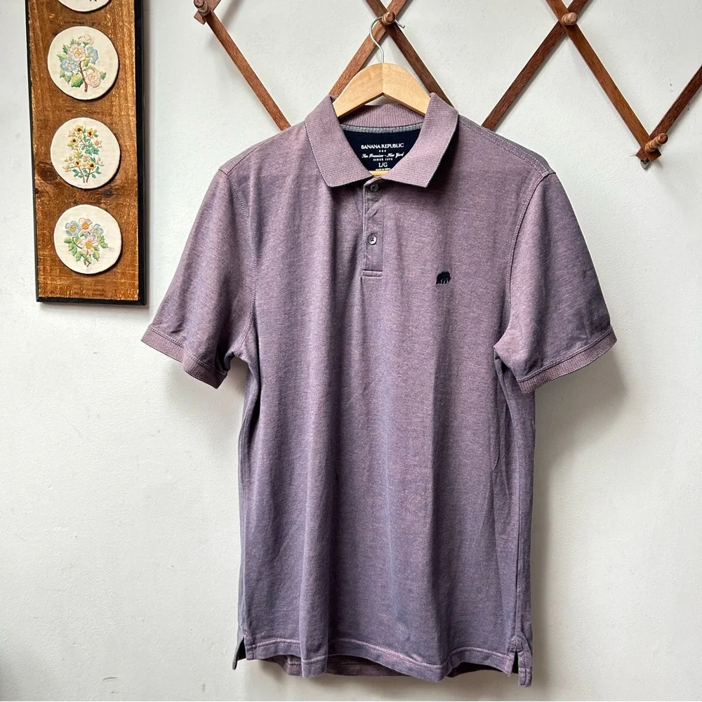 Banana Republic Purple Polo Shirt